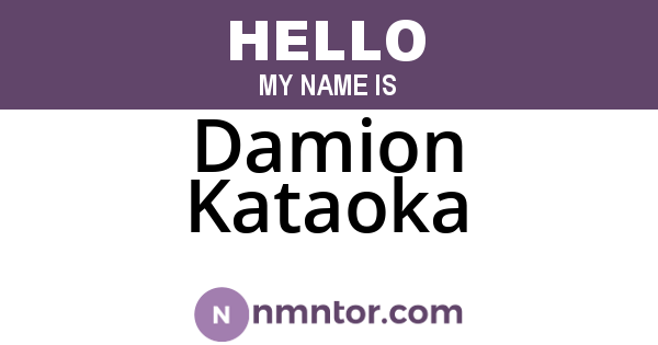 Damion Kataoka