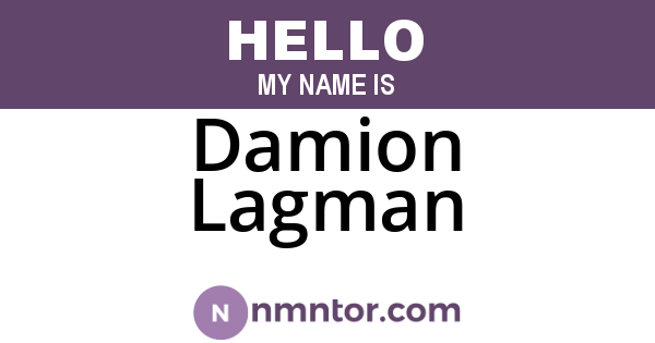 Damion Lagman