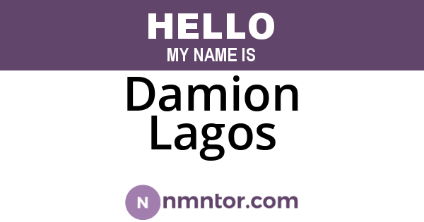Damion Lagos