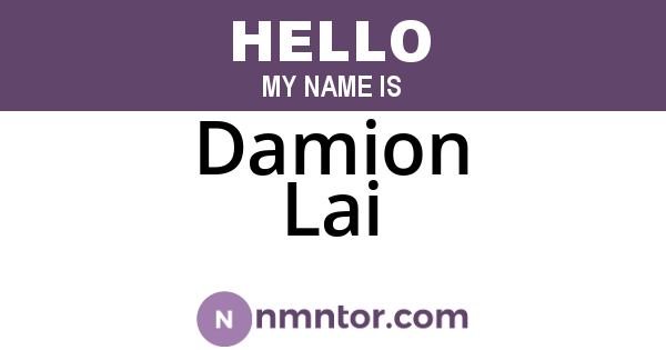 Damion Lai