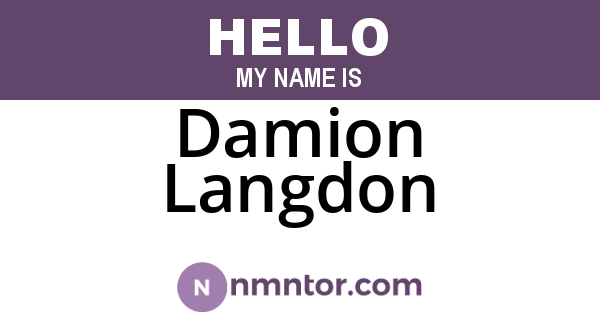 Damion Langdon