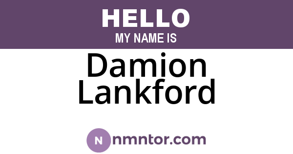 Damion Lankford