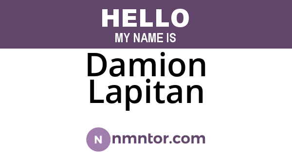 Damion Lapitan