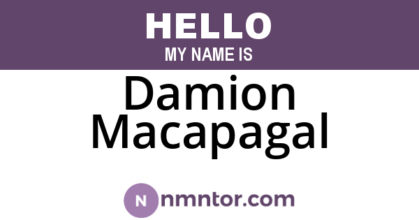 Damion Macapagal