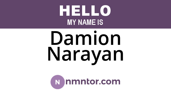 Damion Narayan