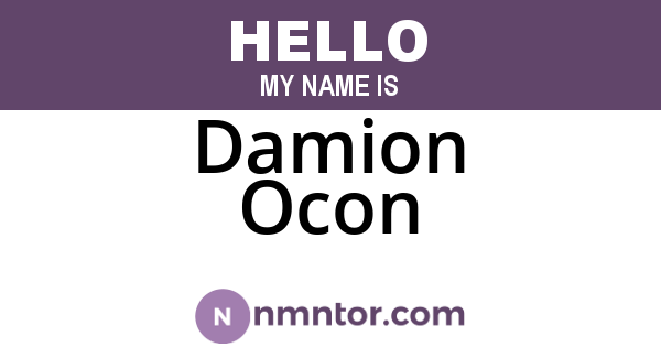 Damion Ocon