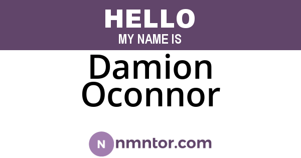 Damion Oconnor