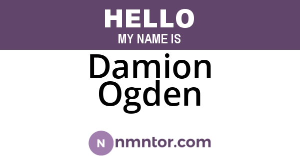 Damion Ogden