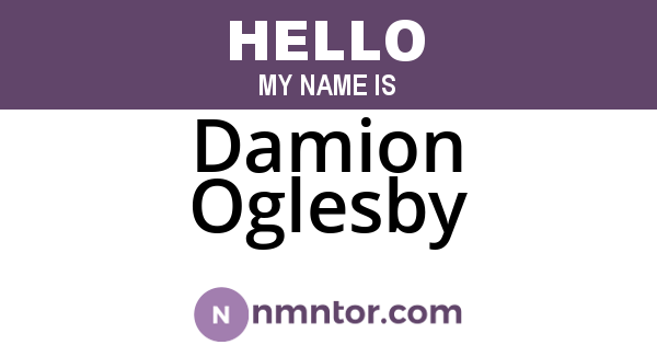 Damion Oglesby