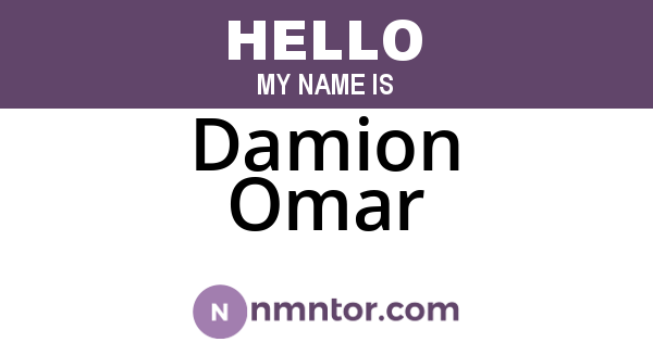 Damion Omar