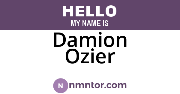 Damion Ozier