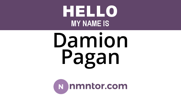 Damion Pagan