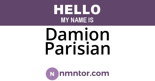 Damion Parisian