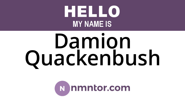 Damion Quackenbush