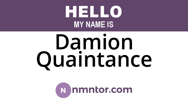 Damion Quaintance