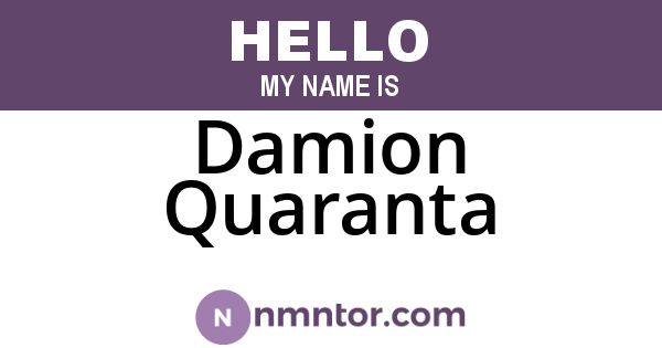 Damion Quaranta