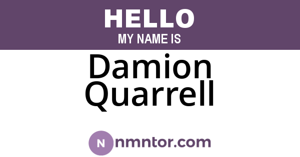 Damion Quarrell