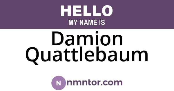 Damion Quattlebaum