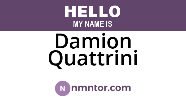 Damion Quattrini