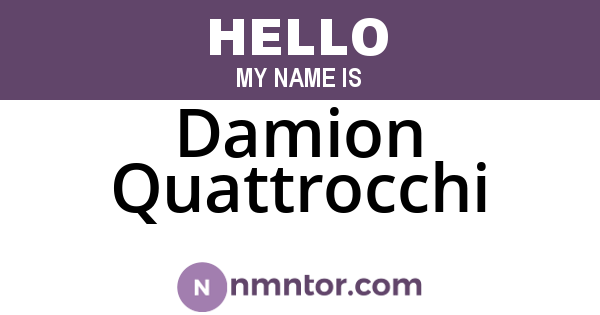 Damion Quattrocchi