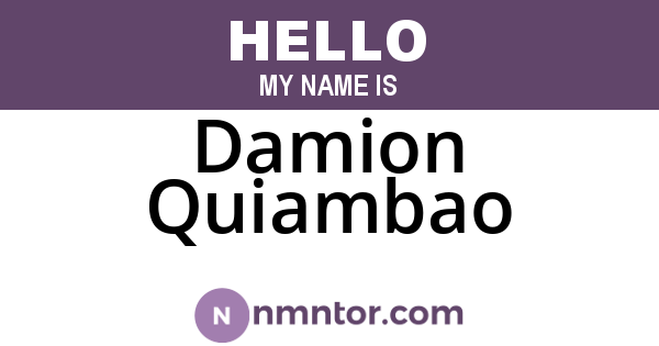 Damion Quiambao