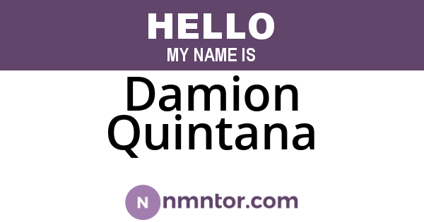 Damion Quintana