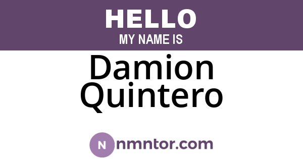 Damion Quintero