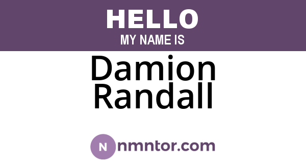 Damion Randall