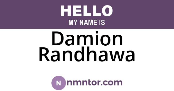 Damion Randhawa