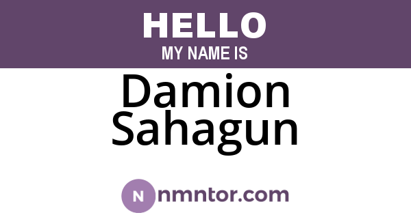 Damion Sahagun