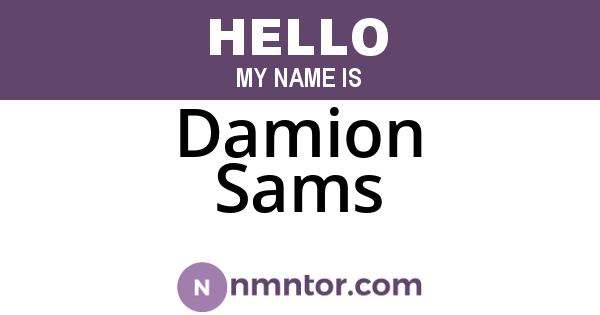 Damion Sams