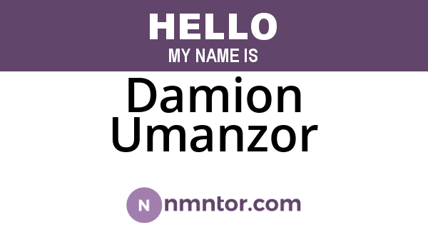 Damion Umanzor