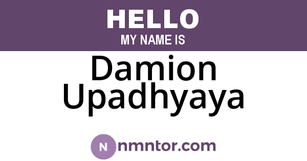 Damion Upadhyaya
