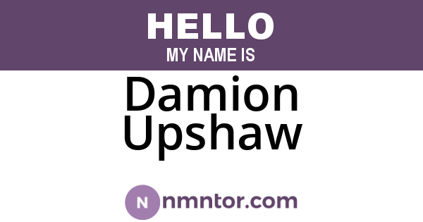 Damion Upshaw