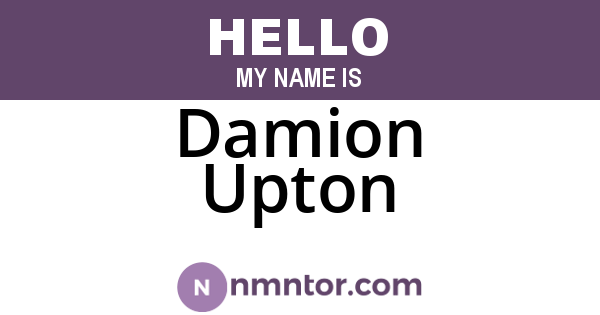 Damion Upton