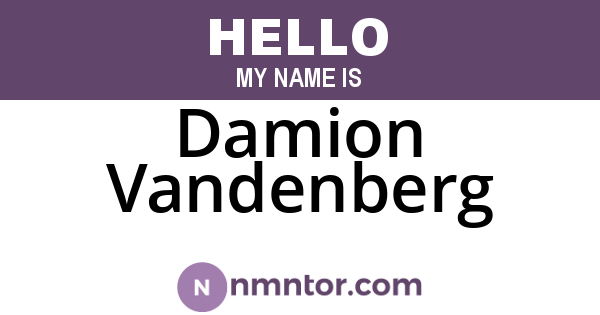 Damion Vandenberg