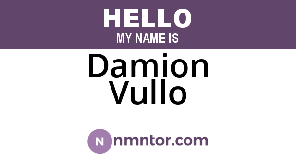 Damion Vullo