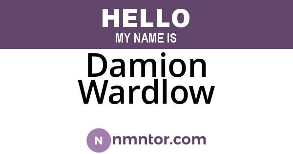 Damion Wardlow