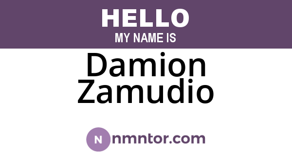 Damion Zamudio