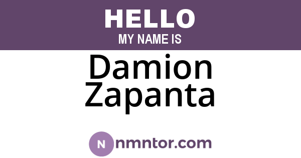 Damion Zapanta
