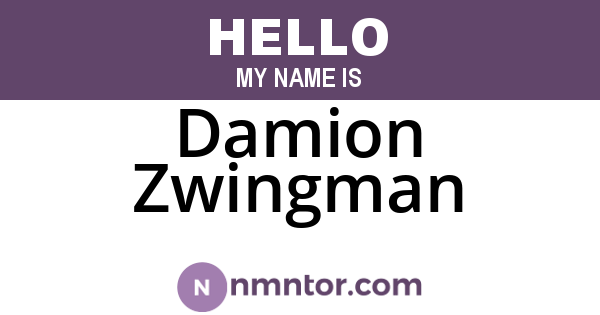Damion Zwingman