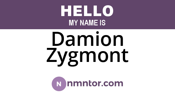 Damion Zygmont