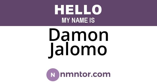 Damon Jalomo