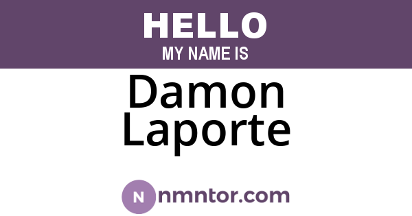 Damon Laporte