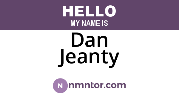 Dan Jeanty