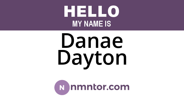 Danae Dayton