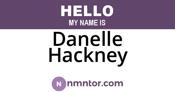 Danelle Hackney
