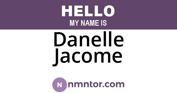 Danelle Jacome