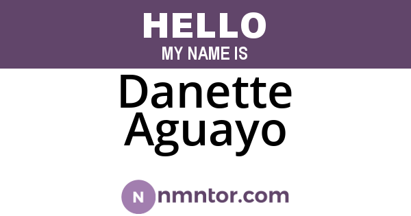 Danette Aguayo