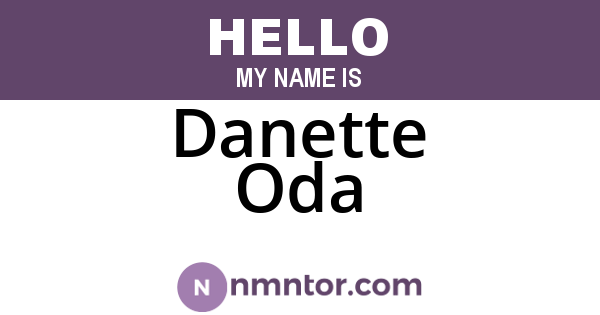 Danette Oda